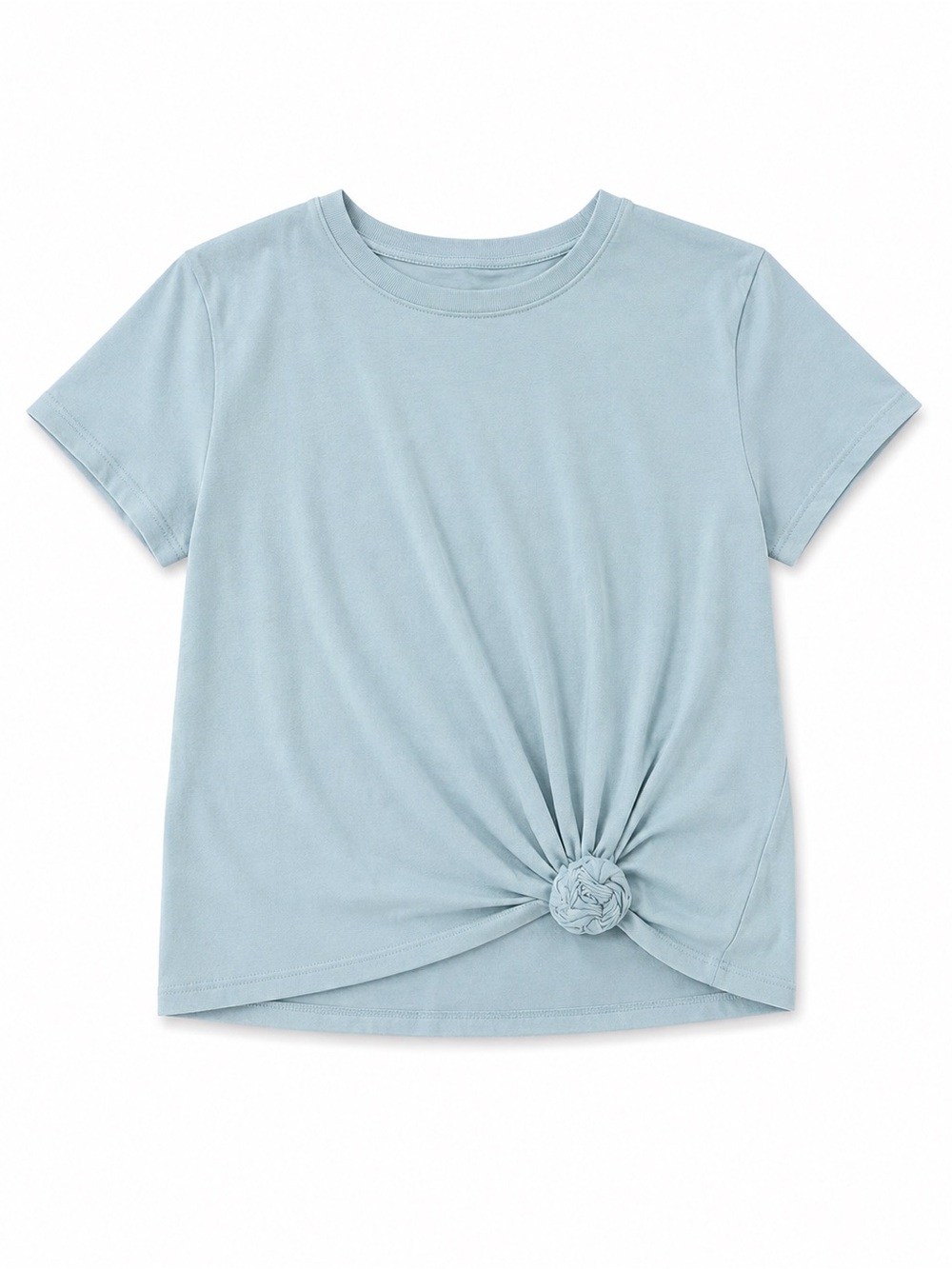abercrombie kids Light Blue Short Sleeve Knot Tee
